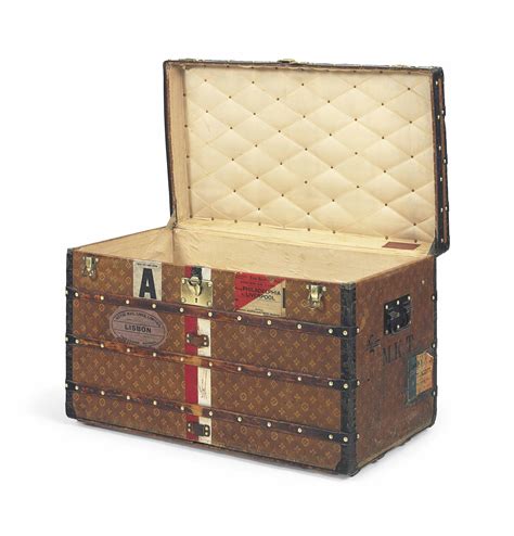 louis vuitton steamer trunk circa 1910|Louis Vuitton wardrobe steamer trunk.